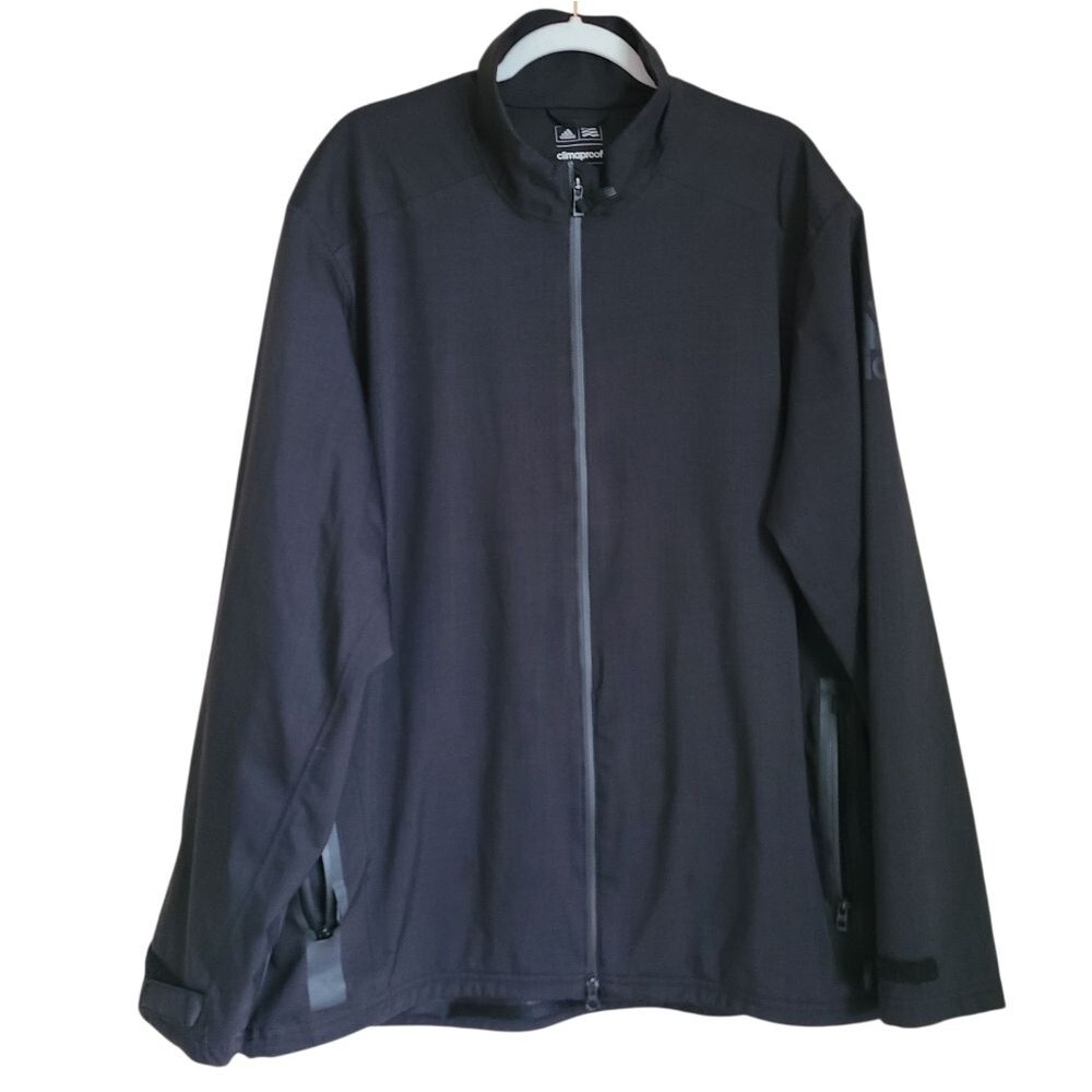 adidas climaproof lightweight mens full zip jacket black size XL